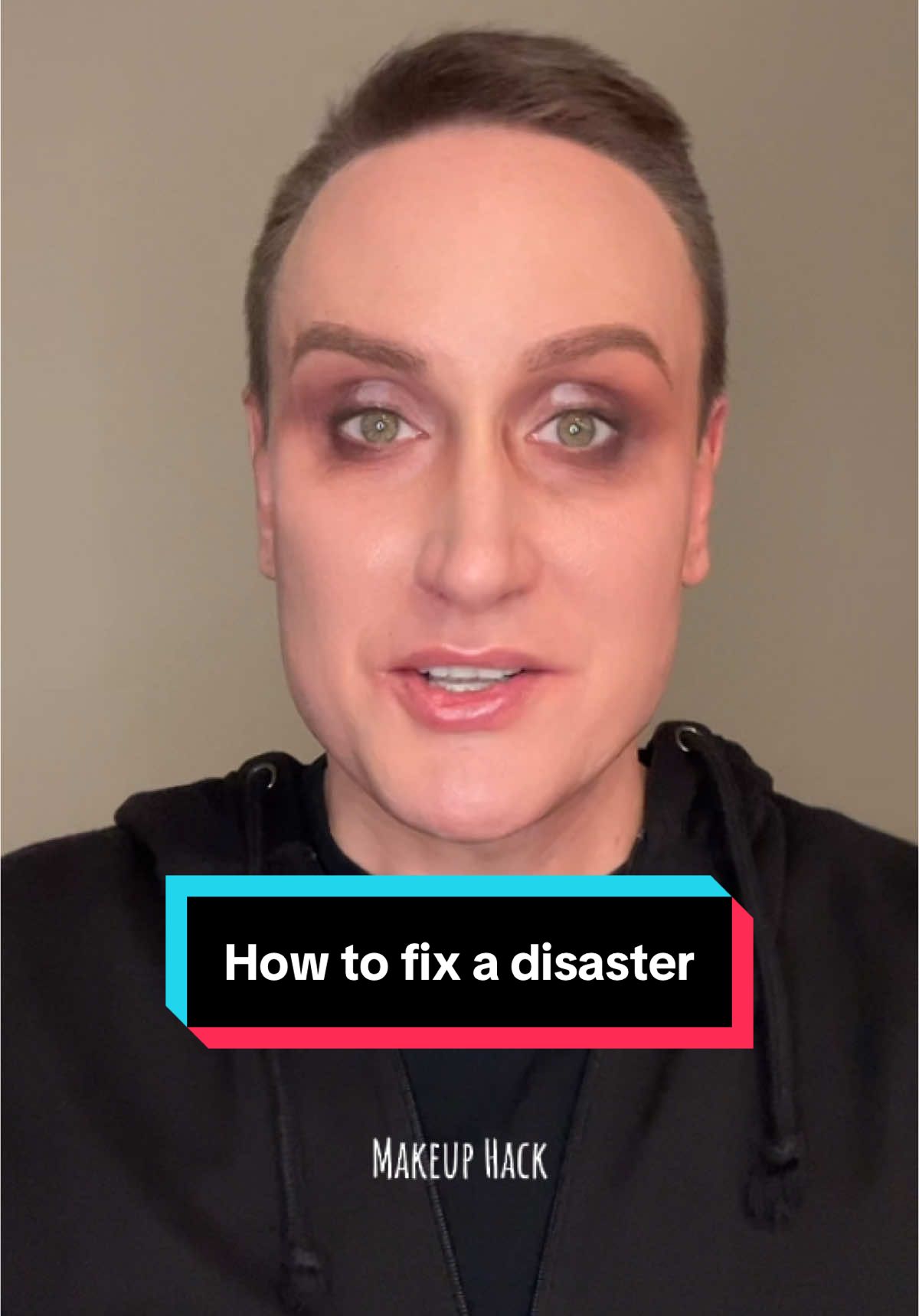 Makeup Hack: how to fix a disaster  #makeup #beauty #makeupartist #beautyhacks #makeuphacks #makeupover40 #simplemakeup #beautytutorial  @makeupforever @Maybelline NY @Pat McGrath Labs 