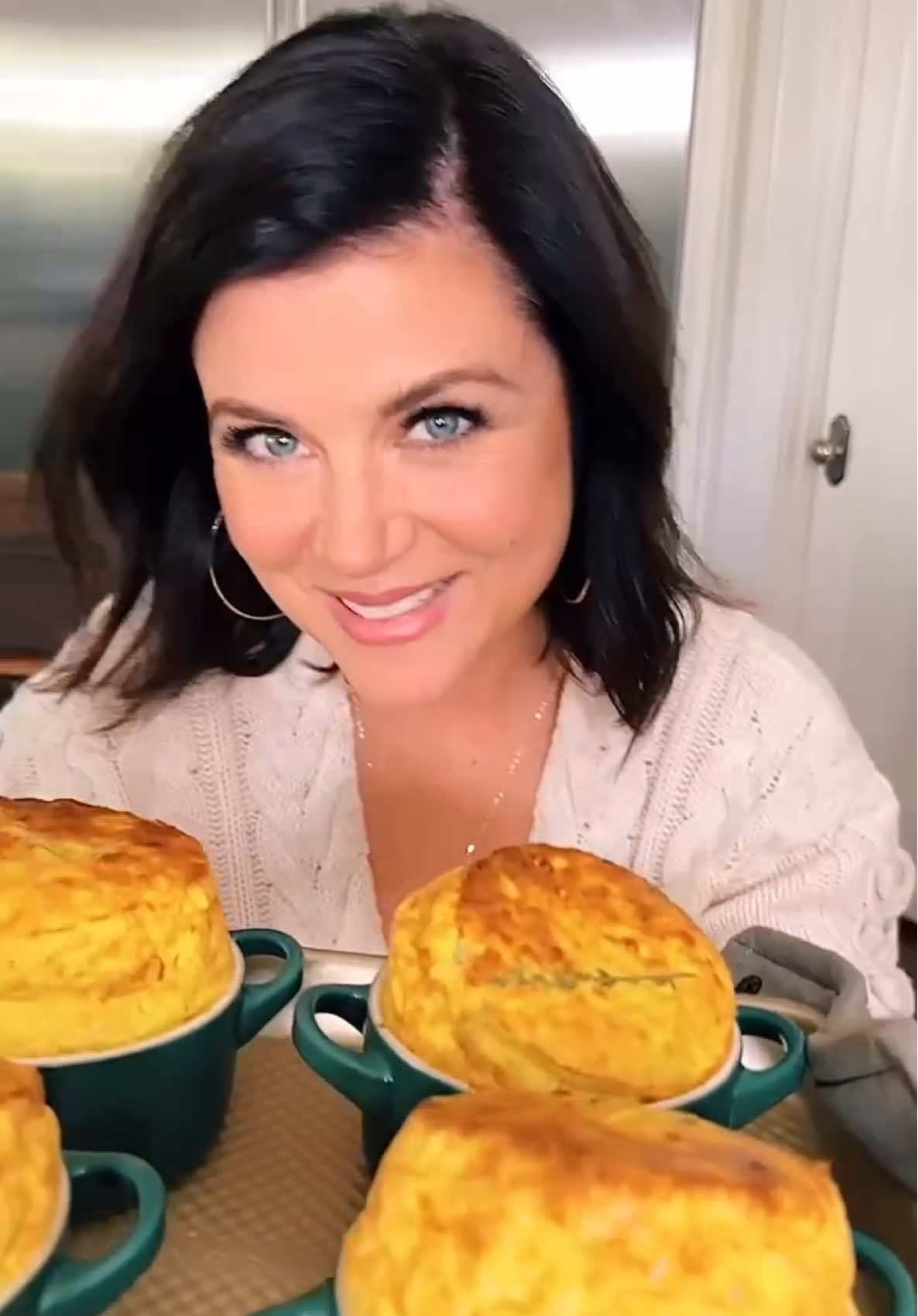 I LOVE a lil’ soufflé… don’t you? My Cheese Drawer Soufflé’s are a great addition to your holiday menu. Trust me. #Recipe from my book #herewegoagain