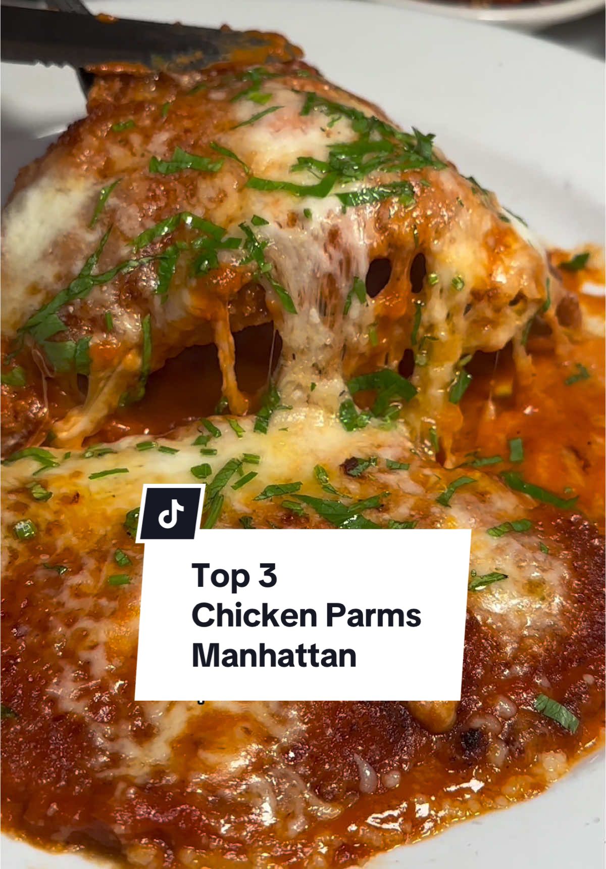 3 must-try chicken parms in Manhattan. An Italian-American stable, chicken parmigiana, or “parm” for short, was inspired by Italy’s eggplant parmigiana and became popular in the 20th century. Being one of the best places in the world for Italian-American cuisine, New York has plenty of great chicken parms, and these are 3 of our personal favorites 📍 Emmett’s on Grove (West Village) 📍 Rubirosa (Nolita) 📍 Emilio’s Ballato (Nolita) #nycitalianfood #chickenparmesan #italianrestaurant #nycfood #chickenparmigiana #italianfood 