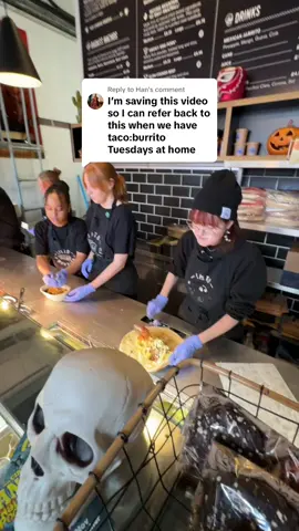 Replying to @Han  😎❤️ Burrito rolling, we each have slightly diffesrent styles ❤️😎 #burritos #burrito #manchester 
