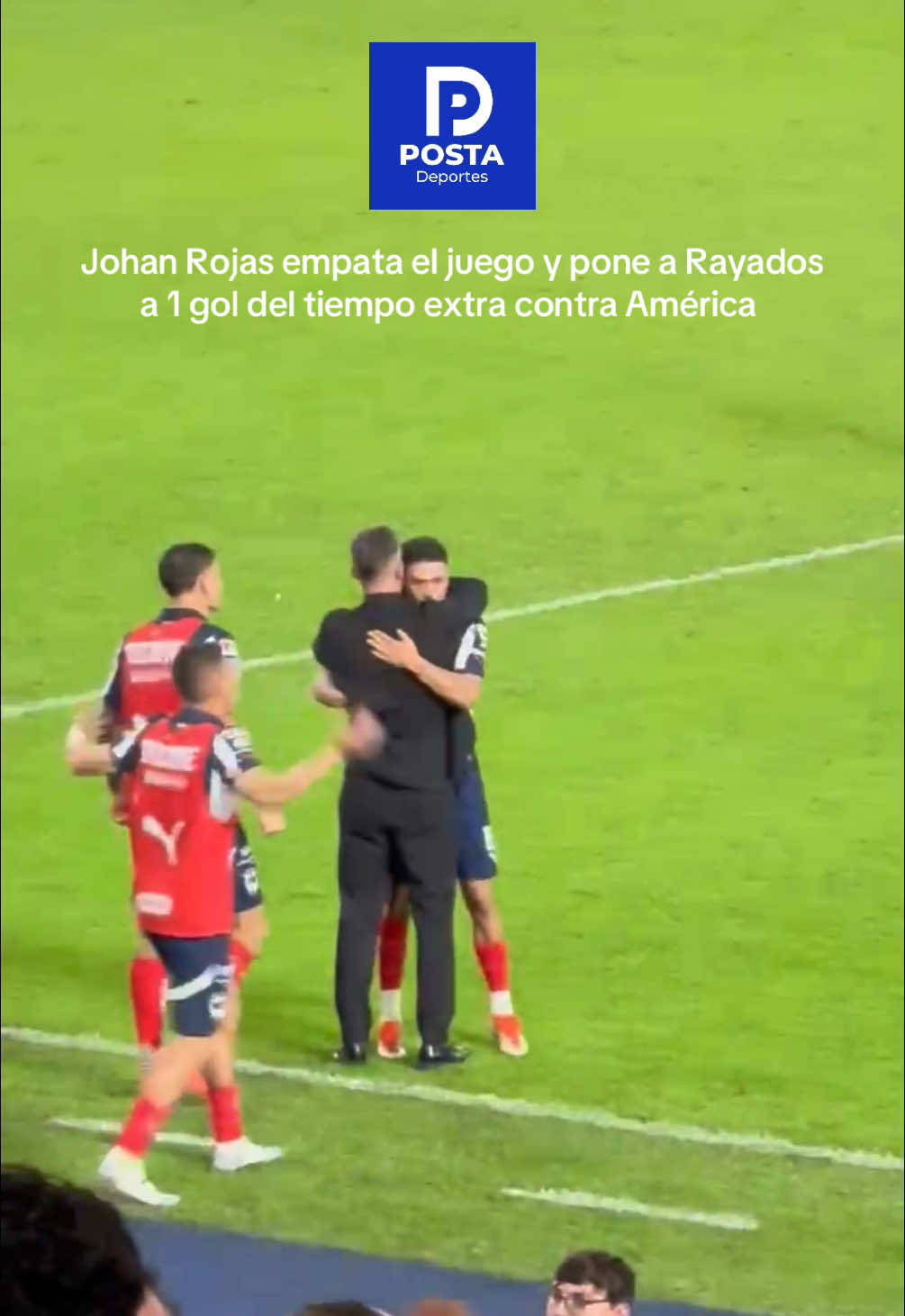 Johan Rojas empata la final de vuelta entre @Rayados y@Club América y su celebración con Demichelis lo dice todo 🔵⚪️  #deportesentiktok #TikTokDeportes #ligamx #futbolmexicano #mexico🇲🇽 #rayados #demichelis 