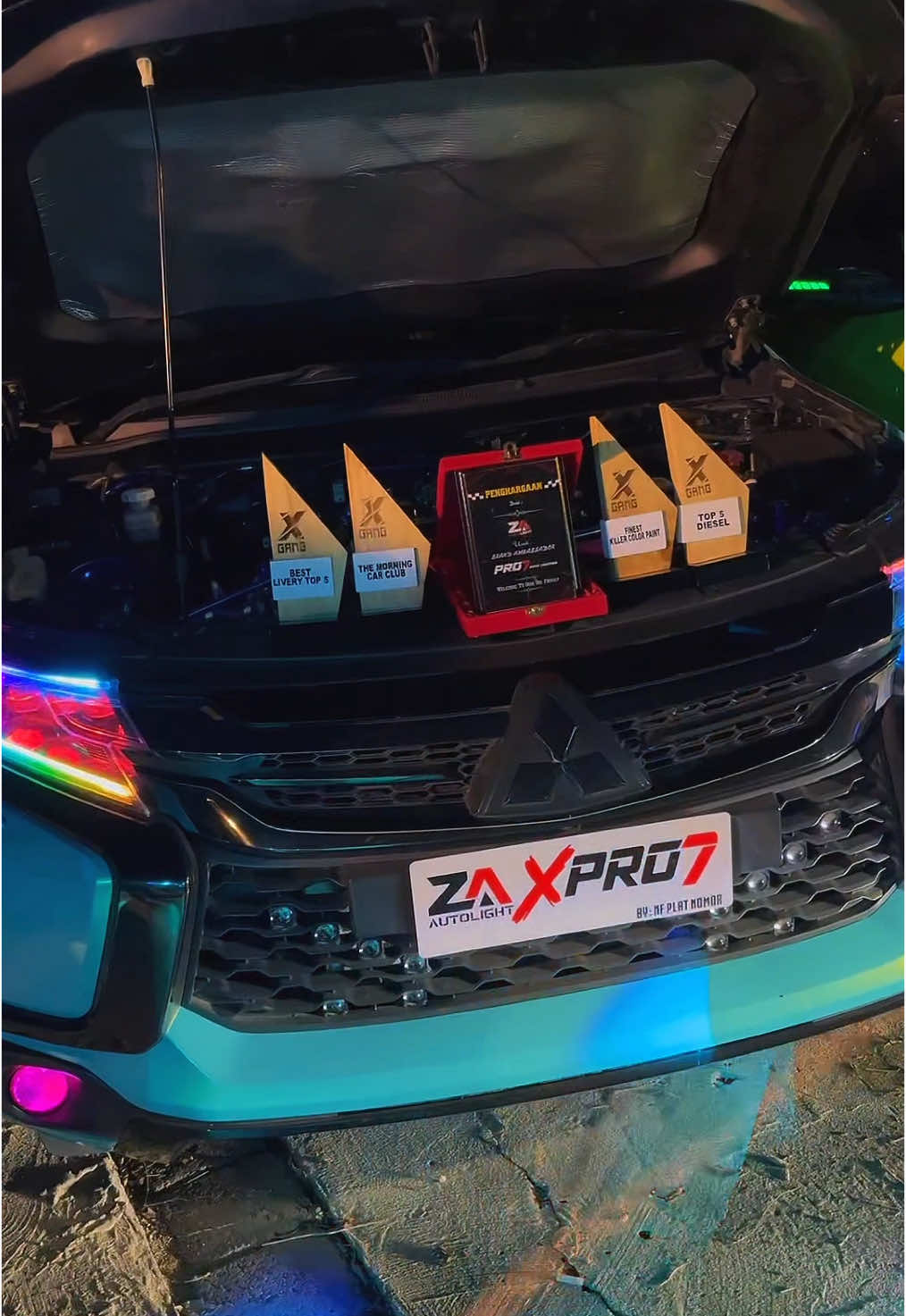 alhamduliah ada cintanya🥰 Perdana ikut kontes,next time kita kasih yang terbaik lagi @TEAMPRO7.JAMBI_ @ZAautolight @NF PLAT NOMOR @Bk18 @Aralyn2gd @ARION @baby_eLRayn @Yaris Kayla2NR @Ns racing official @kecex.std @Kapten Dakar  #xgang #diesel #teampro7 #deklarasixgank #fypシ゚viral #fypage #trending #pegasus #republikdiesel #modifikasi #cumidarat 