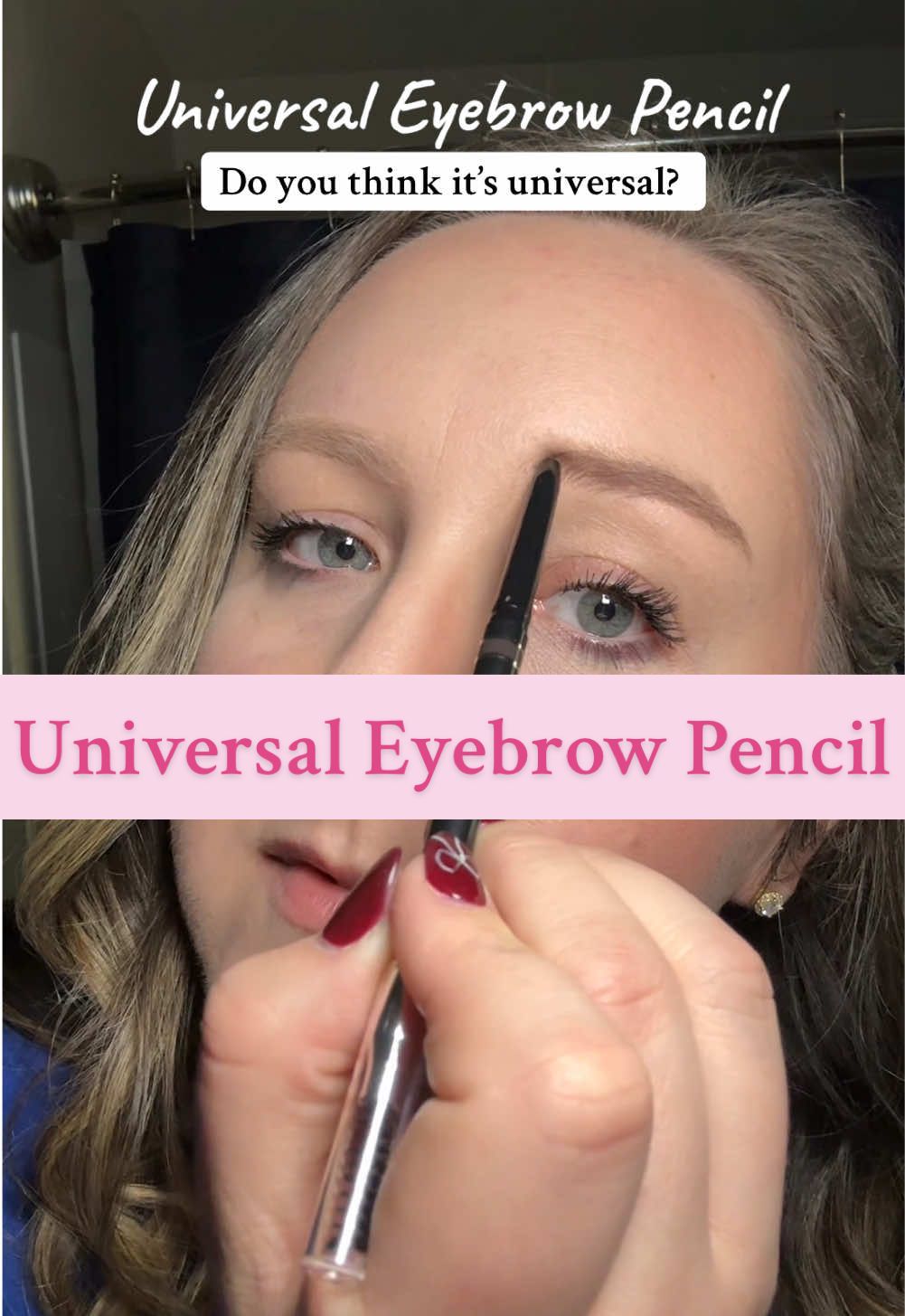 What do you think? I think it worked on me but would it work on you?! #universeyebrowpencil #makeup #eyebrowpencil #eyebrows 