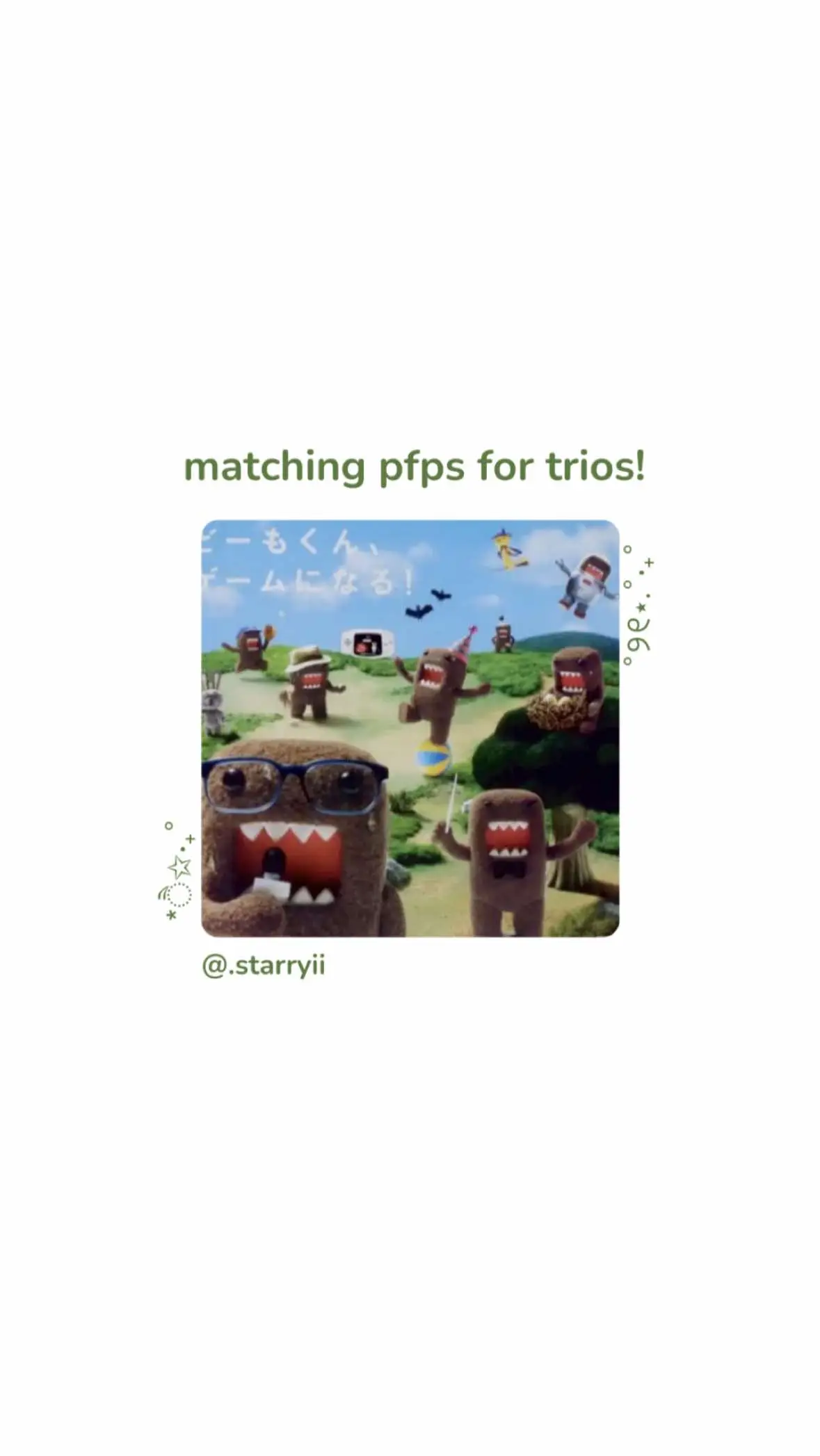 Part 7 | Heres some matching pfps for you and your friends!! (˶˃ ᵕ ˂˶) .ᐟ.ᐟ  #trio #3 #matching #matchingpfps #pfp #pfps #pfpideas #friends #friendship #profile #profilepics #fyp #foryou #foryoupage #fypp  