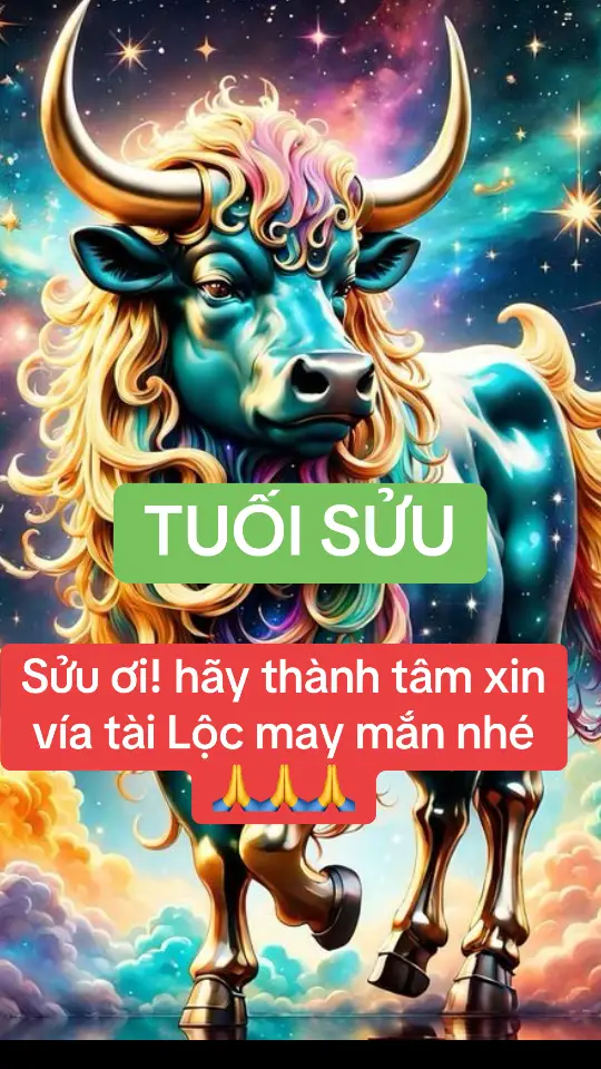 Sửu ơi! hãy thành tâm xin vía tài Lộc may mắn nhé 🙏🙏🙏#phatphapnhiemmau #phatphap #12congiap #tamlinhhuyenbi #xuhuong #phatphapvobien 