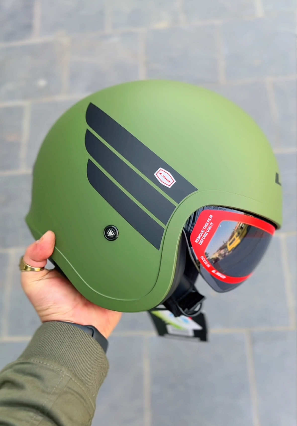 ☘️LS2 SPITFIRE .2 CLASSIC HALF FACE HELMET ✅ #ls2spitfire #ece #certified ☑️ 🍀M-L SIZE AVAILABLE ✅ #foryou 🤗