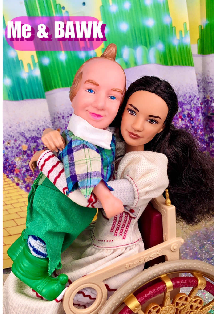 Me & BAWK  #wicked #wickeddoll #matteldoll #barbiecollector #nessarose #wickeddolls #boq #wizardofoz #wickedwitch #dolltiktok #cynthiaerivo