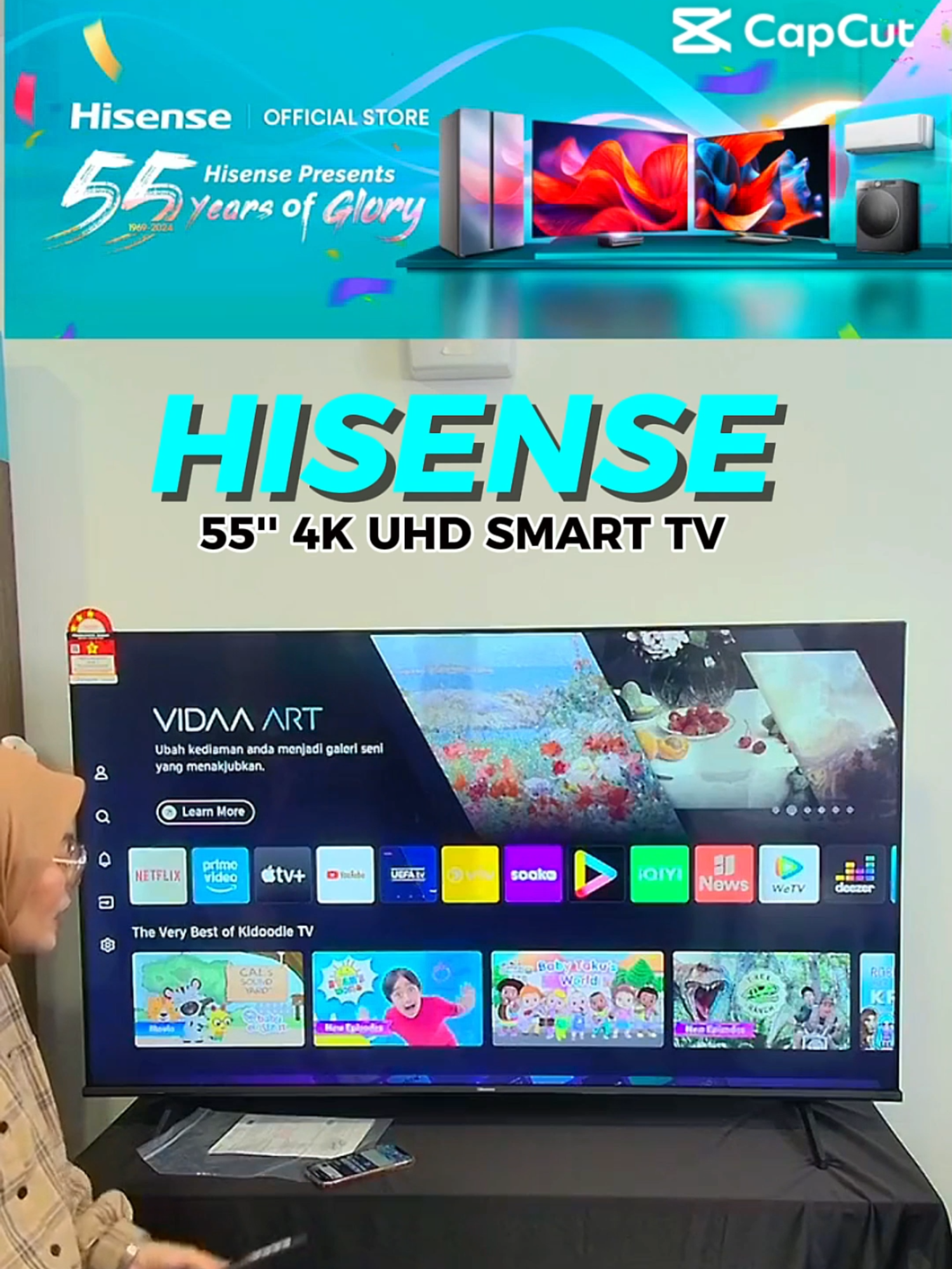 Puas betul layan movie pakai tv ni, dah macam kat wayang ooo!!! #hisense #hisensetv #hisensesmarttv #4kuhdtv #hisensemalaysia #fharees