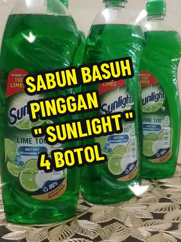 sabun basuh pinggan SUNLIGHT #SABUN #SUNLIGHT  #4 #BOTOL 