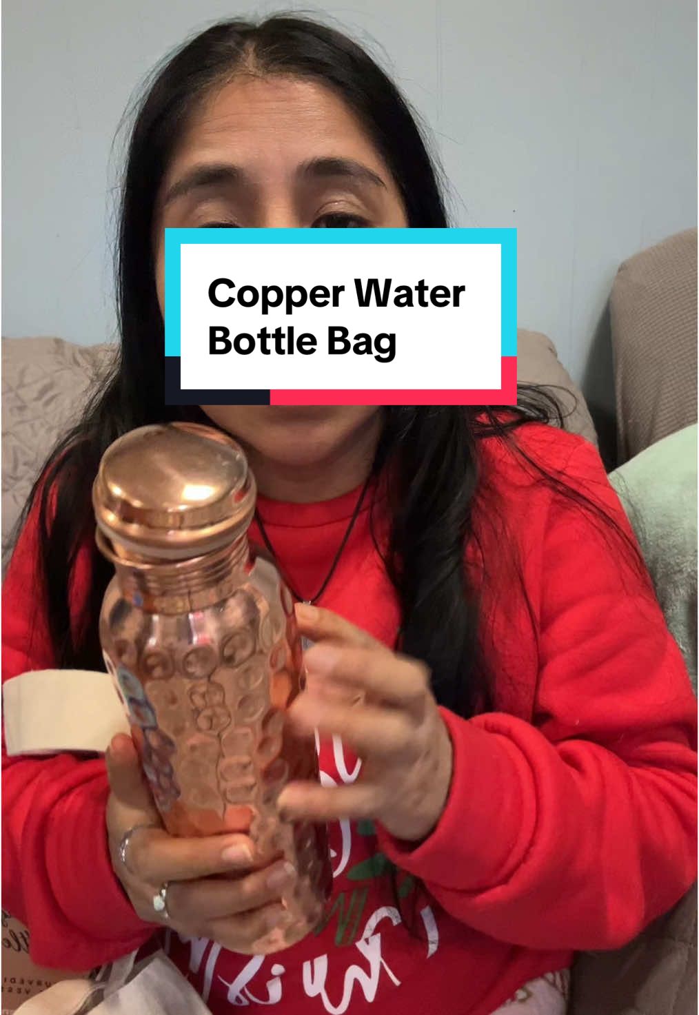 Respuesta a @yazmin.valenzuela87 Copper Water Bottle Bag #coppercup #waterbottle #copperwaterbottle #tiktokshopholidaydeals #giftguide #tiktokshopcreatorpicks #mademyyear 