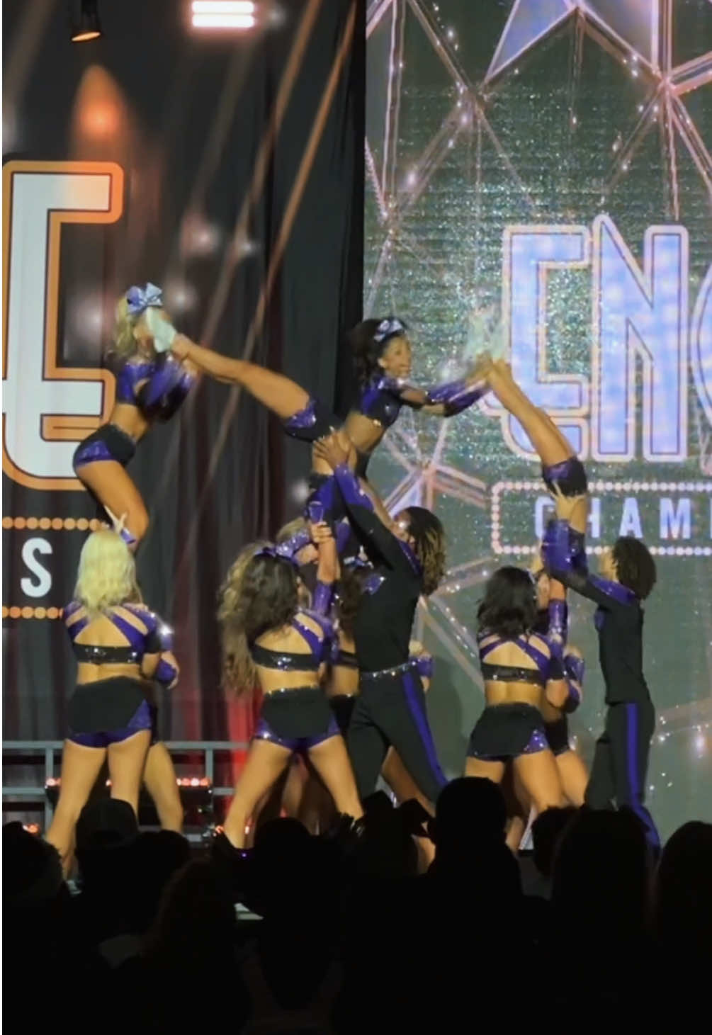 #cheer #cheerleading #cheerleader #stunts #flips #pyramid #royalty #tiktokpartner