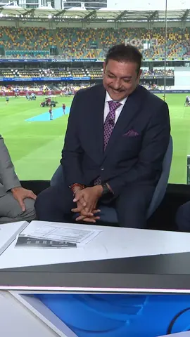 Ravi's got his fans 🤩 #Cricket #AUSvIND #RaviShastri #BrendonJulian #KerryOKeeffe #ShepMates #Foxtel