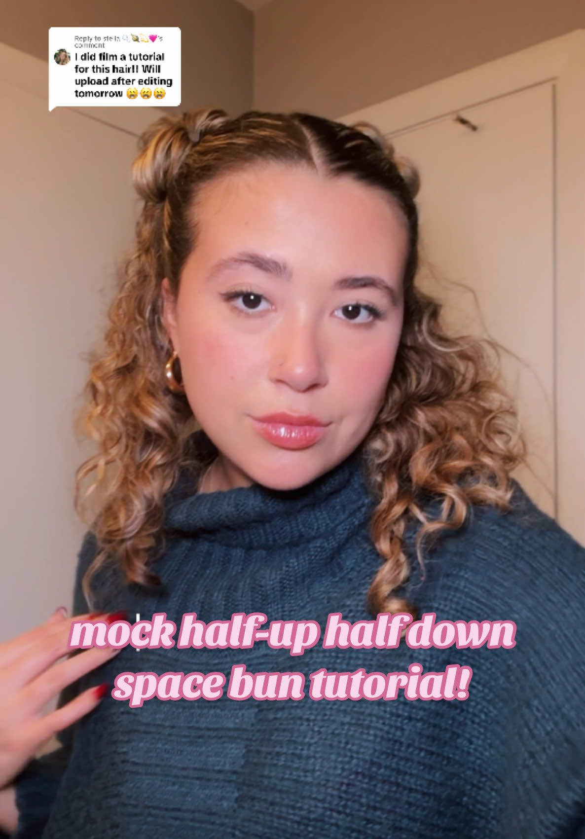 Replying to @stella 🫧🪐💫🩷 This is def less a “tutorial” and more me experimenting but hopefully it made sense!! 🙈 I wanted to show the process because I did clearly did NOT get it right on the first try……. Also I diffused the hair (forgot to include that)!! :) #fyp #grwmhair #grwmhairedition #curlytok #curlyhair #curlyhairstyles #curlyhairtutorial #hairtutorial #hairgrwm #hairvlog 