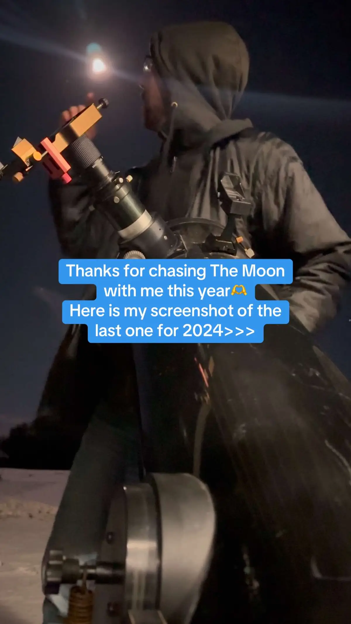 December 15th Full Cold Moon Thank You! Gear list and telescope suggestions in my thing🫶 #fullmoon #telescope #astronomy 