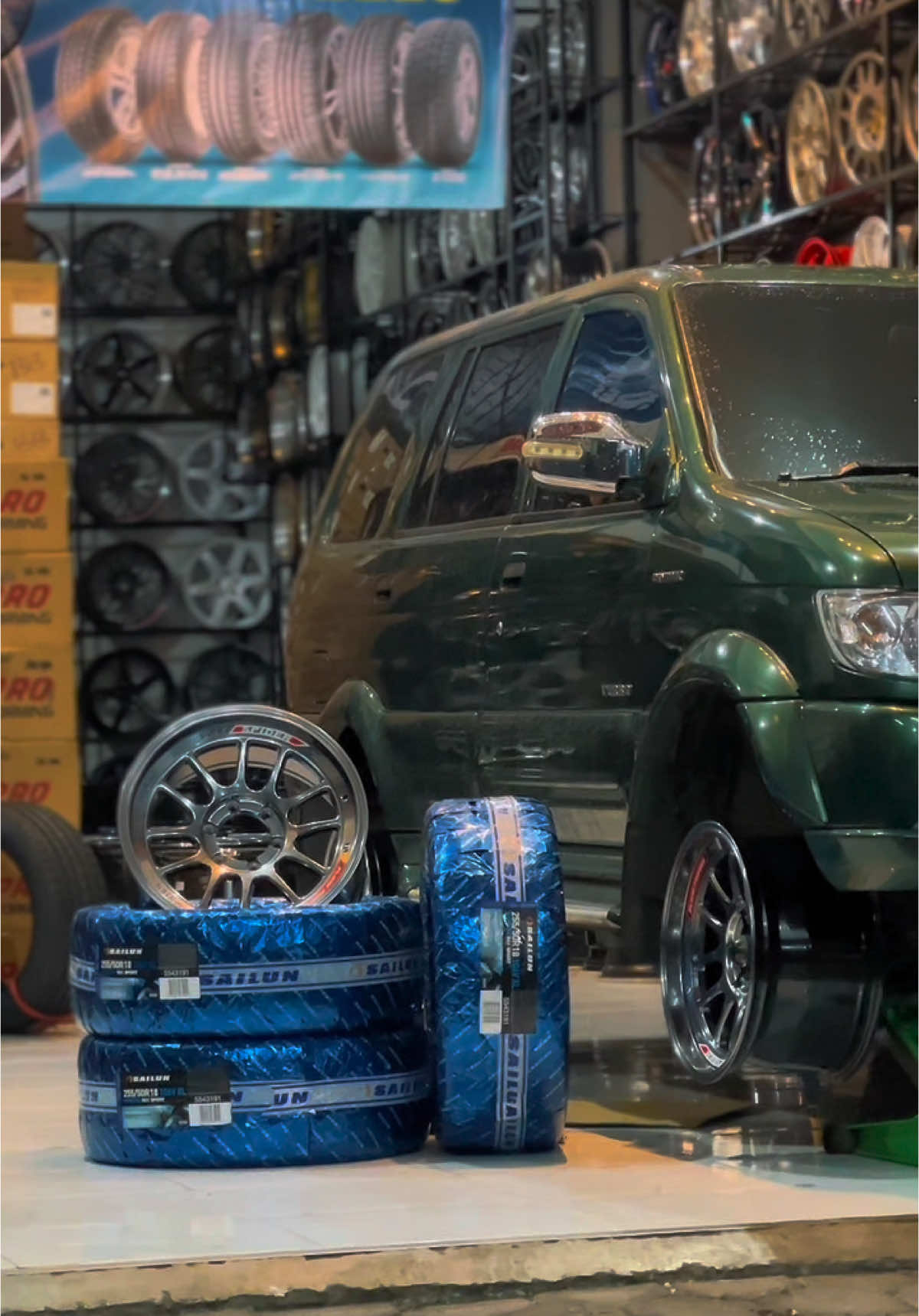 Isuzu panther pasang velg spider ring 18 lebar 9.5 #flywheelsmalang#velgmalang #velgmobil#velgmobilmalang