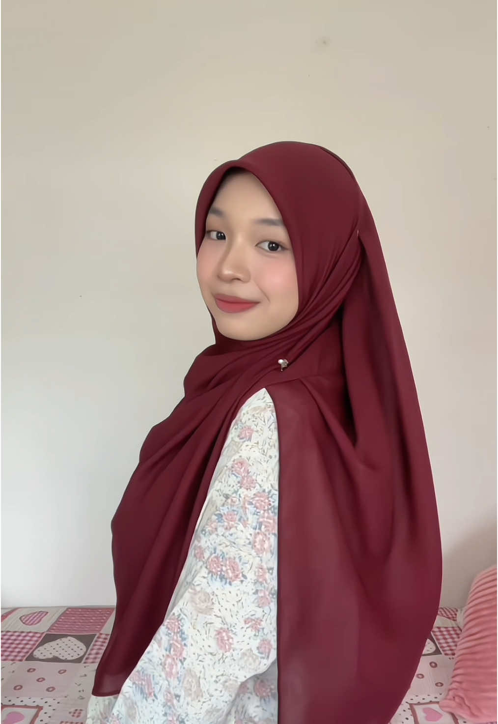 First time pakai bawal design macam ni (curve depan, bucu belakang) Kemas cantikk😍 Bawal from @Bysimaa 🕊️ #bawaltutorial 