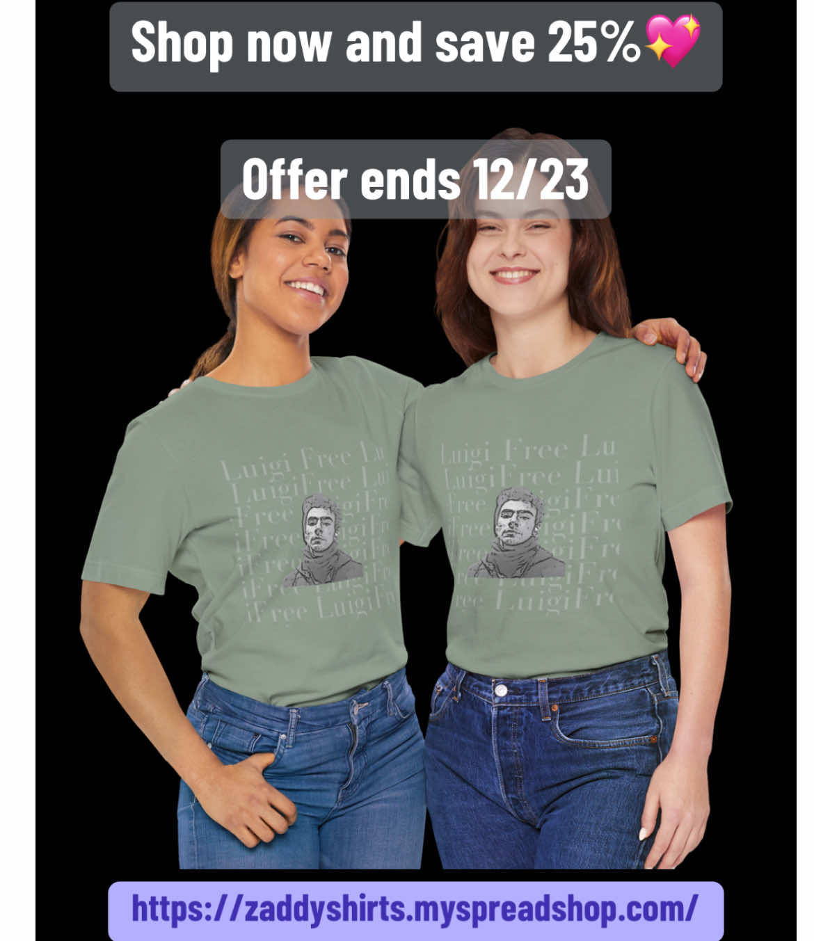 Shop now and save 25% —offer ends 12/23! 🎄🎁🐣 #theadjuster #adjuster #luigismansion #luigishirts #fyp #brat