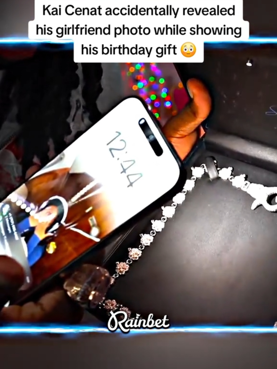 Kai Cenat accidentally revealed his girlfriend photo while showing his birthday gift 😳 #kaicenat 