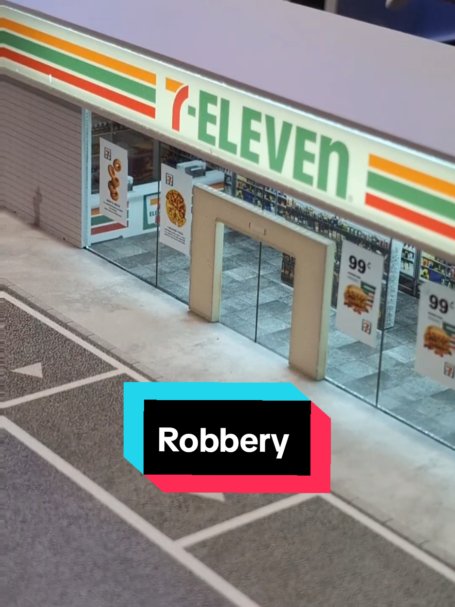 Replying to @jaydenm3333 Available Now!!!! Seven Eleven 1/64 Scale Diorama Used For Fake Robbery Scene #dioramadiecast #7eleven #TikTokShop #hotwheelsaddict #diecastcollectors 