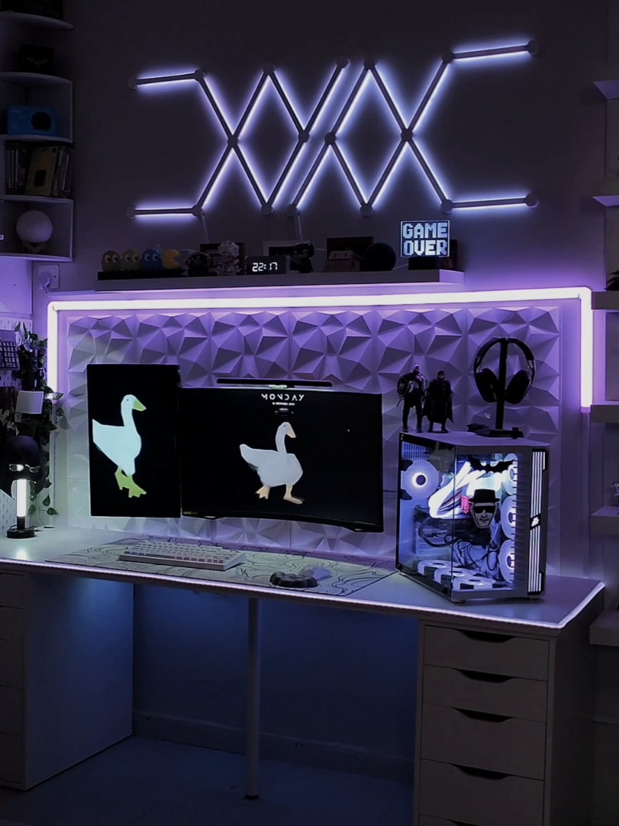 🖤🤍🎼 cozy - desk - cozy - office - desk - desk setup - cozy gamer - cozy - room  #setuptour #workspaceinspo #pcsetup #cleansetup #dreamsetup #setupinspiration #workstation #workspaces #creativespaces #setupwars #desktour #deskinspiration #minimalsetup #productivespaces #desksetup #deskgoals #nanoleaf #gamingdesk #gamingroom #gamingposts #gamersetup #gamingstation #pcsetups #gamingcommunity #gamersunite #gamer