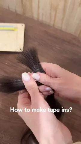 How to make tape ins? #hair #tutorial #hairstyles #beauty #hetto #hairextensions #tapeinhairextensions #fyp
