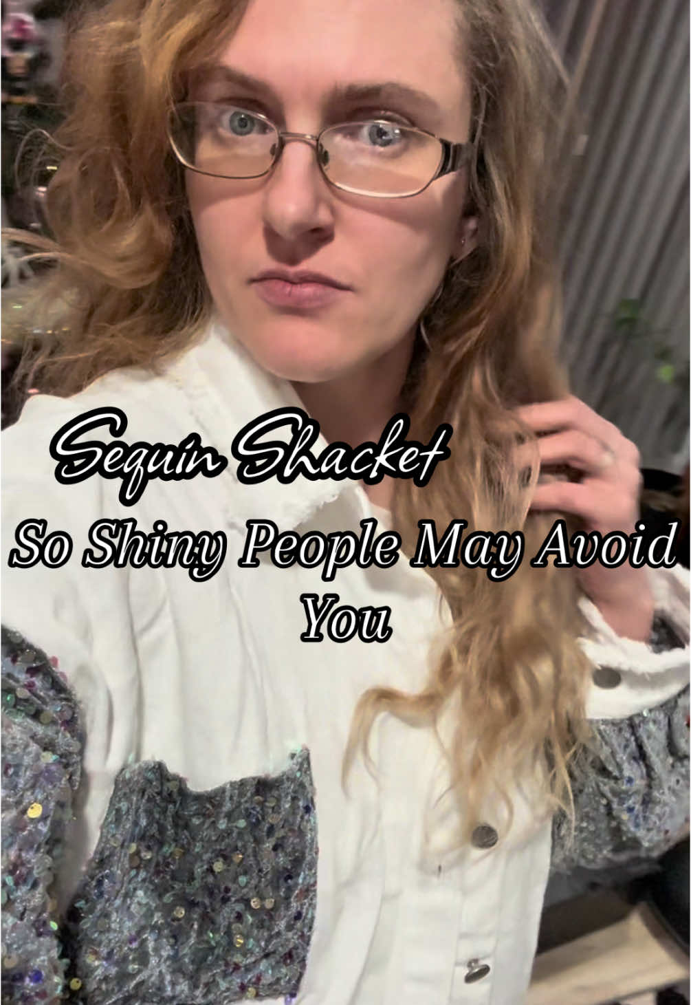 ‼️I’m serious about the shiny part🤣 #sequins #shacket #fashion #midsizefashion #ootdinspo #goingout #partyoutfit #christmasoutfit #dressup #dressdown #tiktokshopholidayhaul 