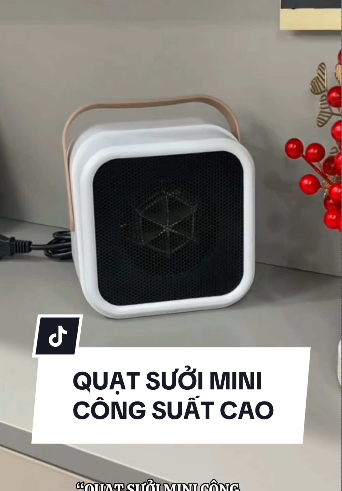 Quạt sưởi ấm để bàn côg suất lên đến 600w #xuhuong #giadungthongminh #quatsuoi #densuoi #maysuoi #suoiam 