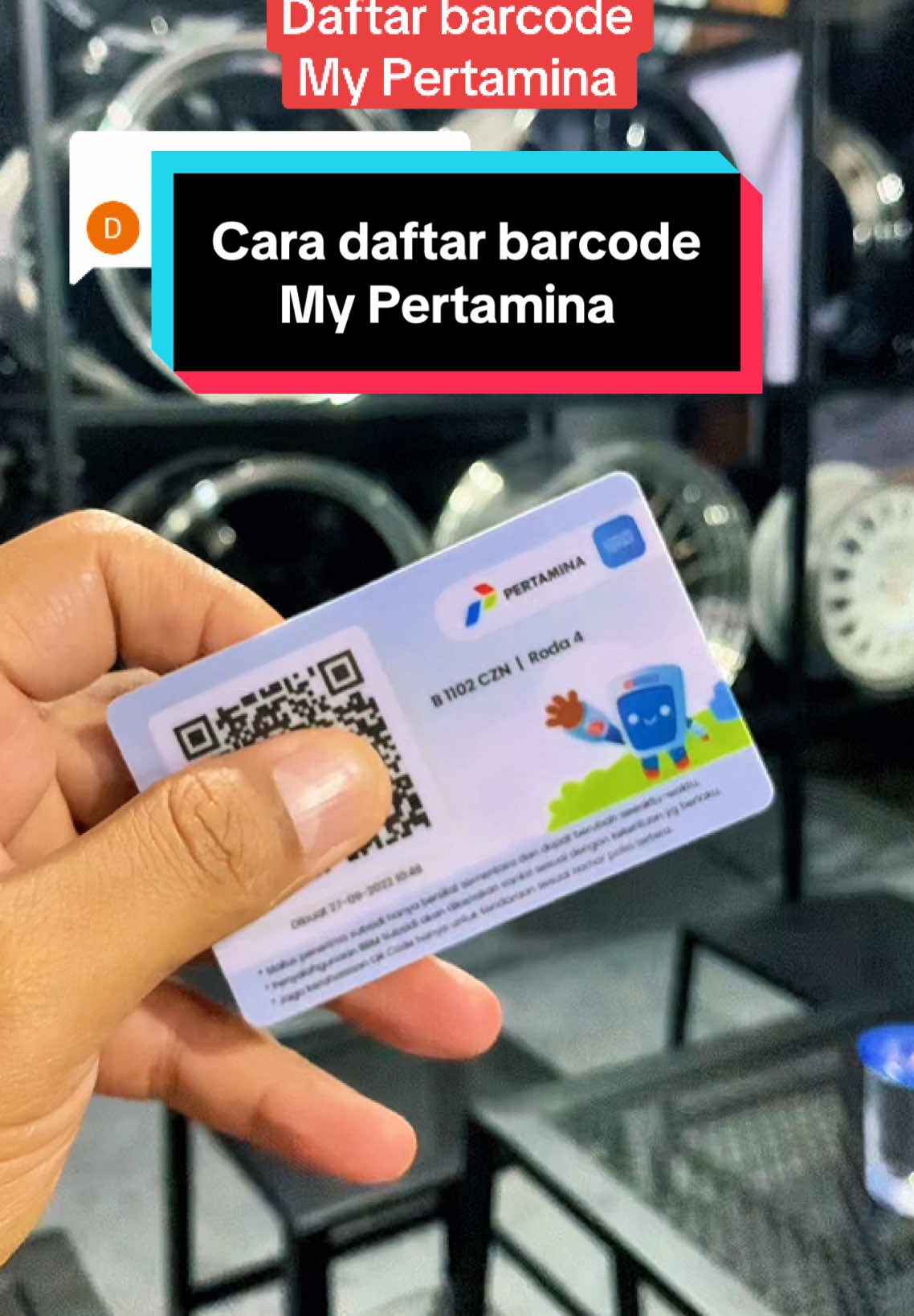Replying to @Dadigacon Gacon cara daftar barcode My Pertamina.