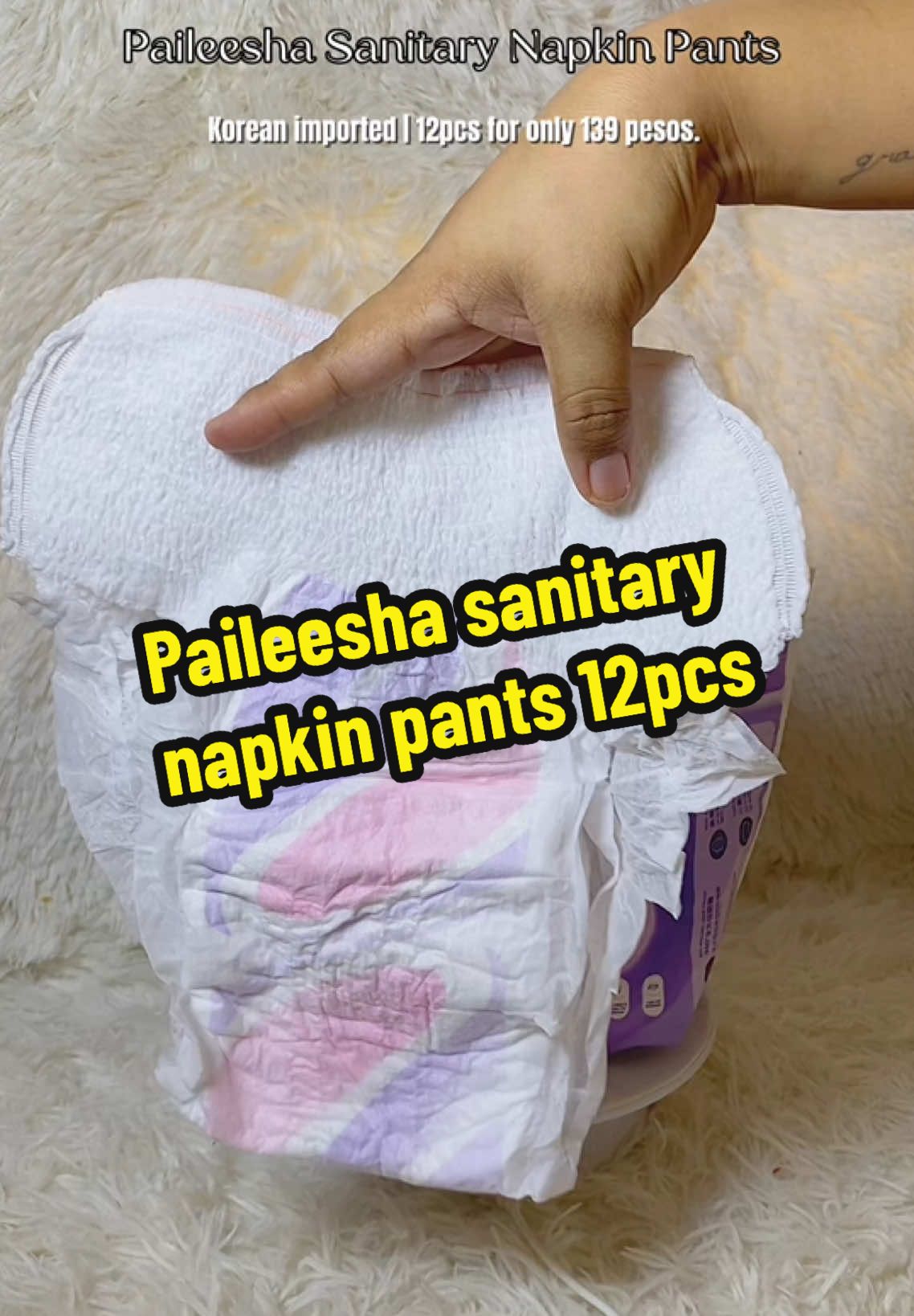 Ang comfy, breathable gamitin neto. #sanitarynapkin #sanitary #paileesha 