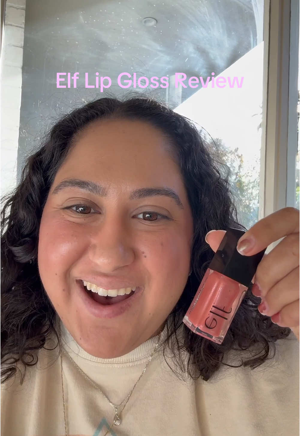 #creatorsearchinsights elf lip gloss review @elfcosmetics #elfcosmetics #elf #lipoils #glittermakeup #glitter #makeupreview #affordableskincare #drugstoremakeup 