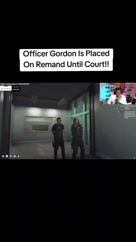 Officer Gordon Is placed on Remand Until Court!! #gtaonline #uniquerp #gtarp #viral #roleplay #gaming #fyp #100k #gta @Tyrone @Mollystairerp @EllieWaller 