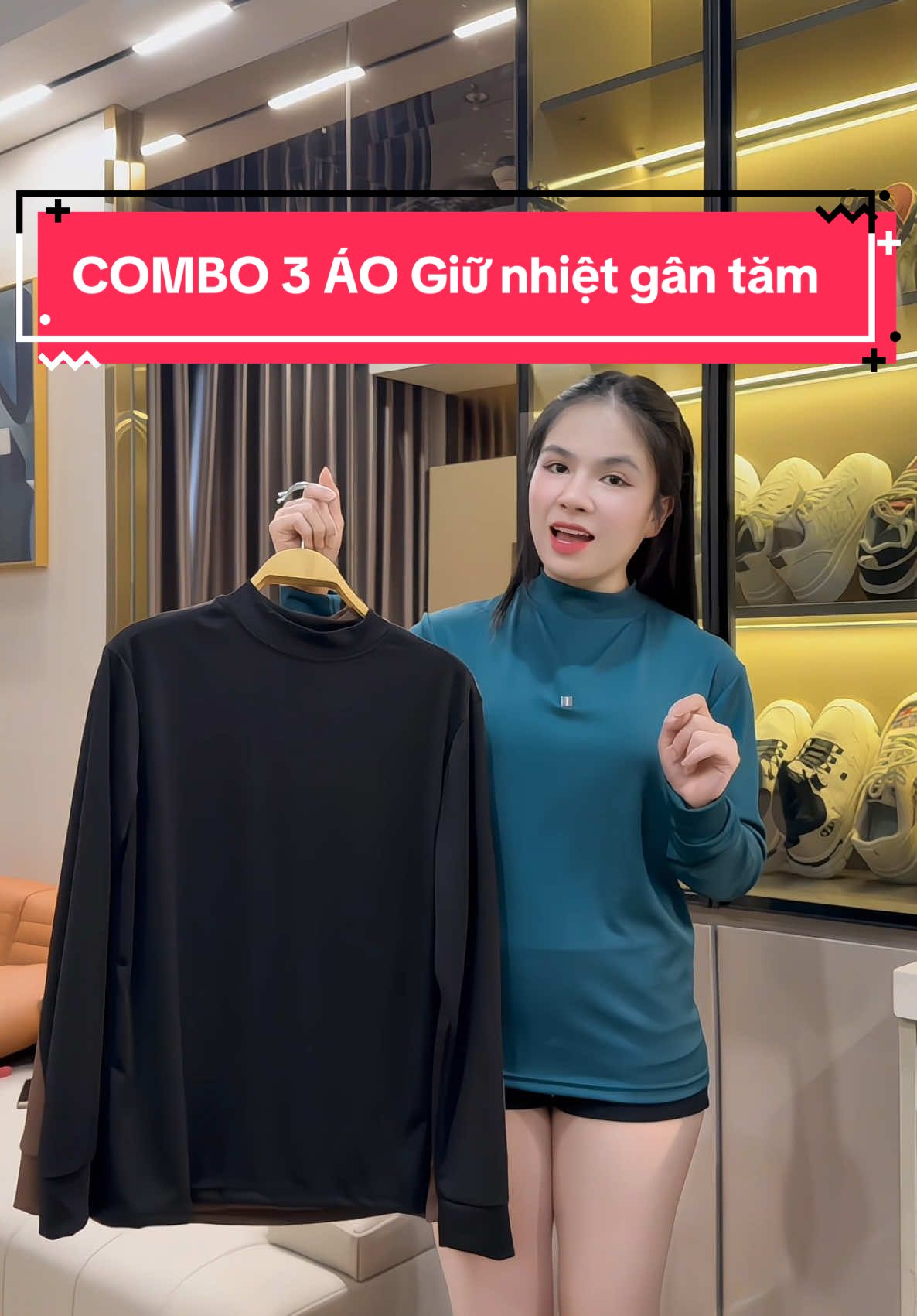 COMBO 3 ÁO Giữ nhiệt gân tăm