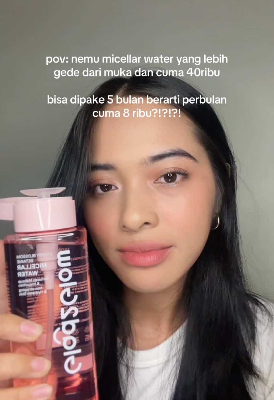 buset kebayang ga, segentong gini habisnya kapan klo pake dikit aja udah langsung ilang. #micellaraffordable #micellarviral untuk micellar water