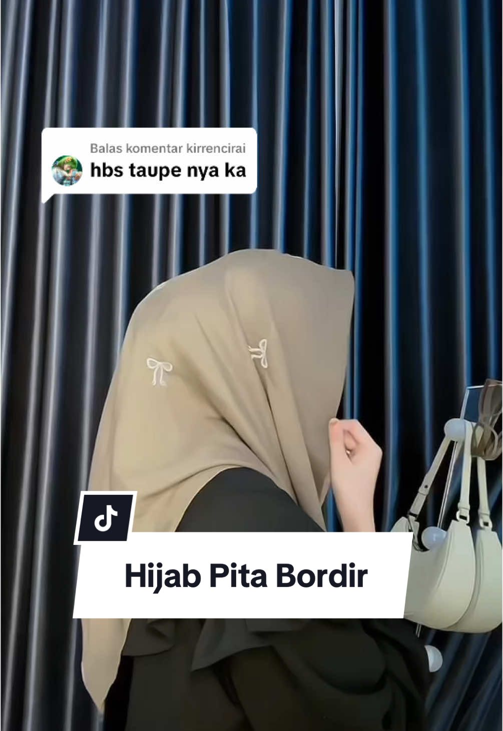 Membalas @kirrencirai yang ngga mau kehabisan hijab pita warna taupenya langsung aja kalian chekout ya jangan sampe ngga kebagian lagii 🤫🤫 #hijab #hijabparis #hijabparispremium #coquette #hijabpita 