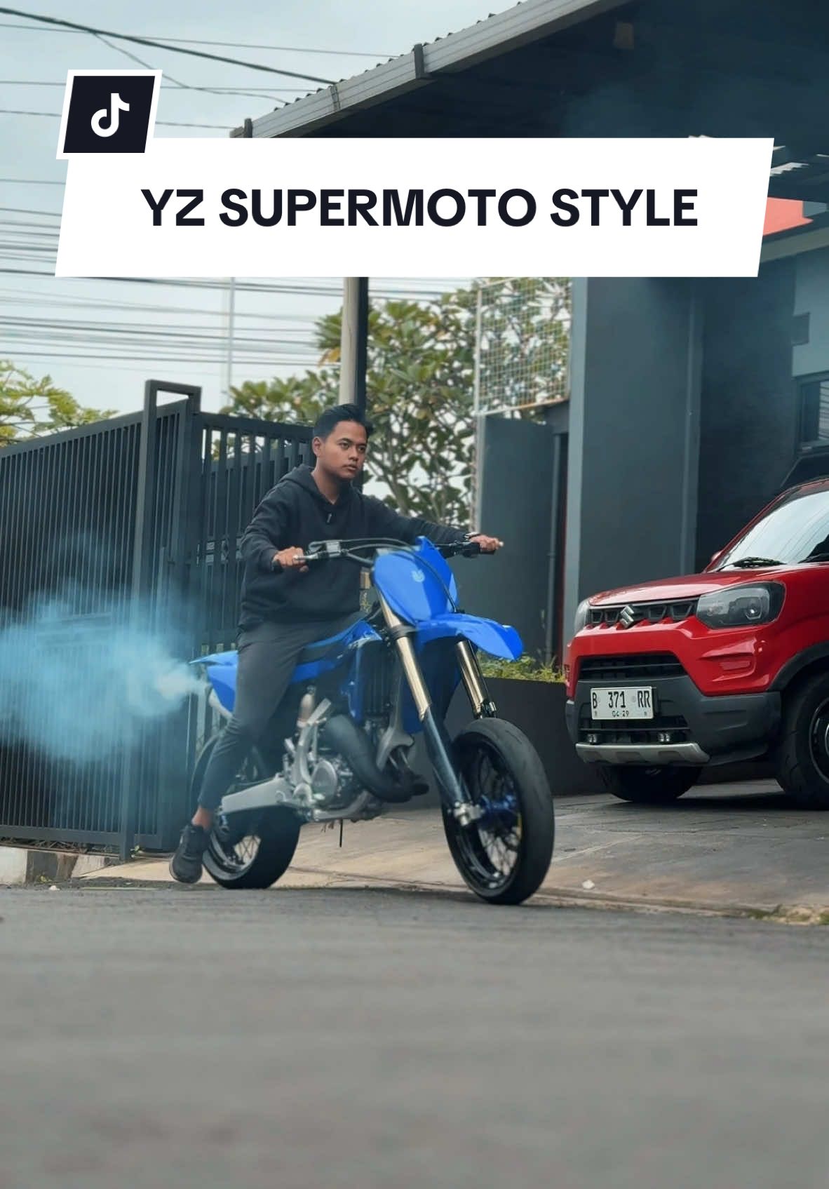 Akhirnya YZ mode Supermoto 🤪 (ada 2 wheelset: trabas hayuks, aspal hayuks) #yz125 #supermoto 