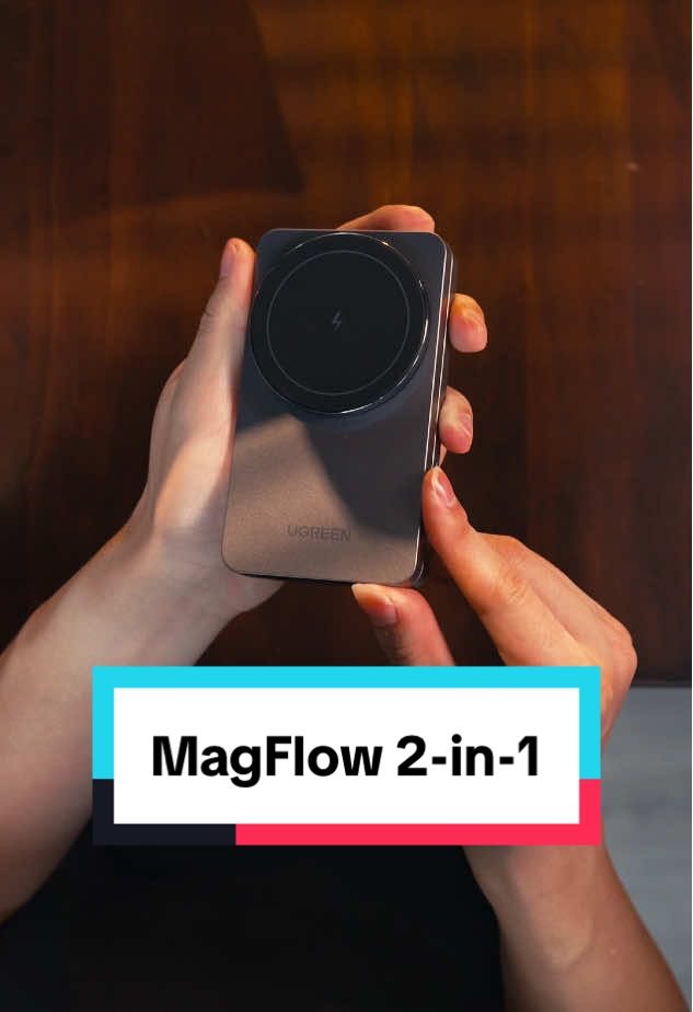 Why settle for charging one device when you can charge two？Foldable stand meets fast magnetic charging in the UGREEN Qi2 2-in1 MagFlow wireless charger. #ugreen #ugreenmagflow #magflow #magsafe #tech #charger #fastcharger #iphonecharger #bestcharger 