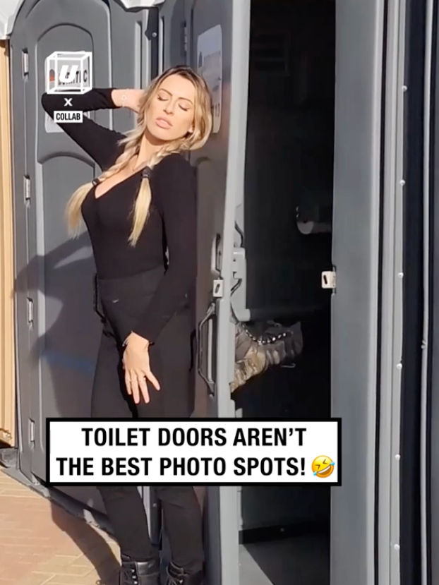 Influencers in the wild!! 😂🚽 🎥: Collab #UNILAD #funnyyyy #fail #portaloo #influencers