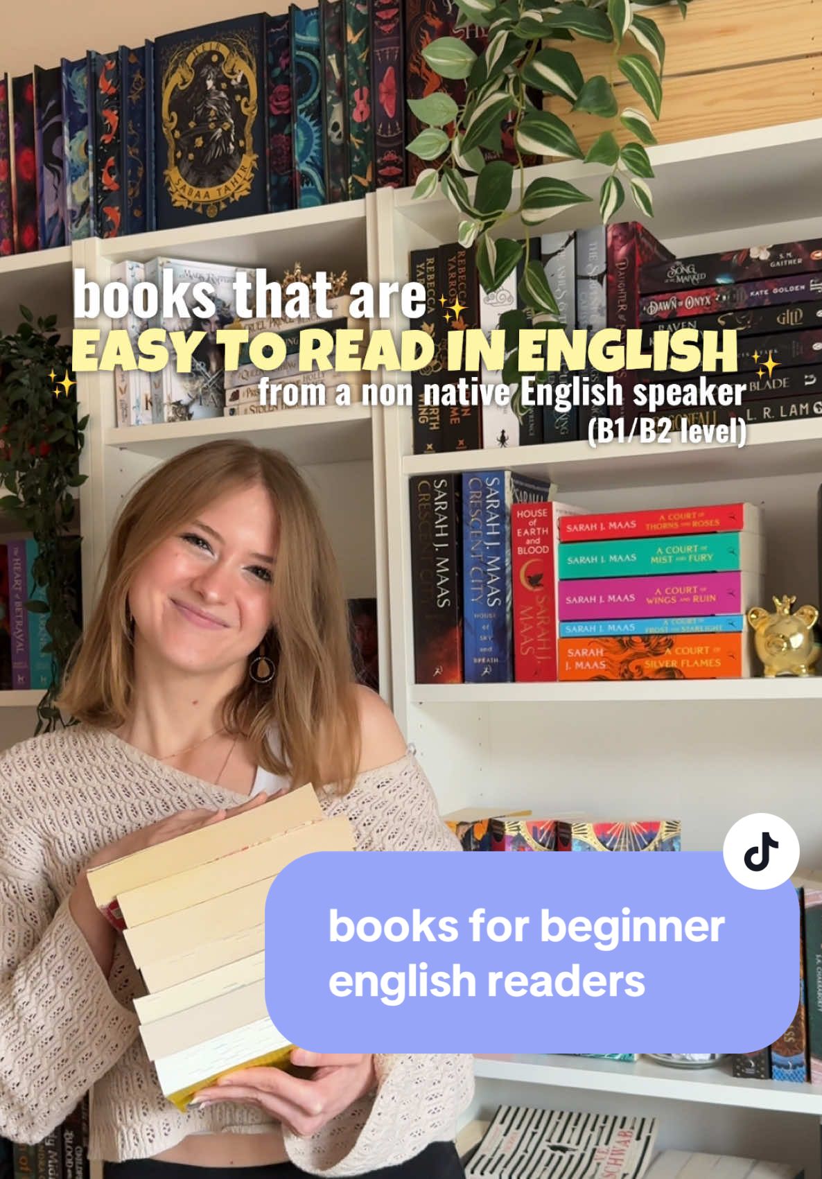 what was the first book you’ve read in English? 👀  books mentioned: • Once Upon a Broken Heart by Stephanie Garber (YA fantasy romance trilogy) • Caraval by Stephanie Garber (YA fantasy romance trilogy) <- read this before Once Upon a Broken Heart  • The Kiss of Deception by Mary E. Pearson (YA fantasy romance - trilogy)  • The Girl Who Fell Beneath the Sea by Axie Oh (YA fantasy romance - standalone)  • Daughter of the Pirate King by Tricia Levenseller (YA fantasy romance - duology)  • Betting on You by Lynn Painter (YA romance - standalone) • Better Than the Movies by Lynn Painter (YA romance - standalone) #BookTok #bookrecommendations #easyenglishbooks #b1englishbooks #englishbooksforbeginners #fantasyromance 