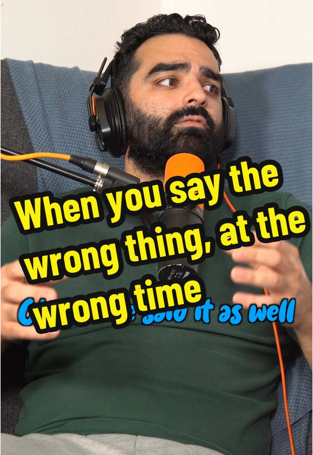 When you say the wrong thing, at the wrong time #funny #friends #podcast #laugh #haha #fyp 