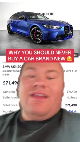 Why you should never buy a car brand new 😤 #zacstudd #carinsurance #carinsurancetips #cartiktok #carsoftiktok #carinsuranceuk #carguy 