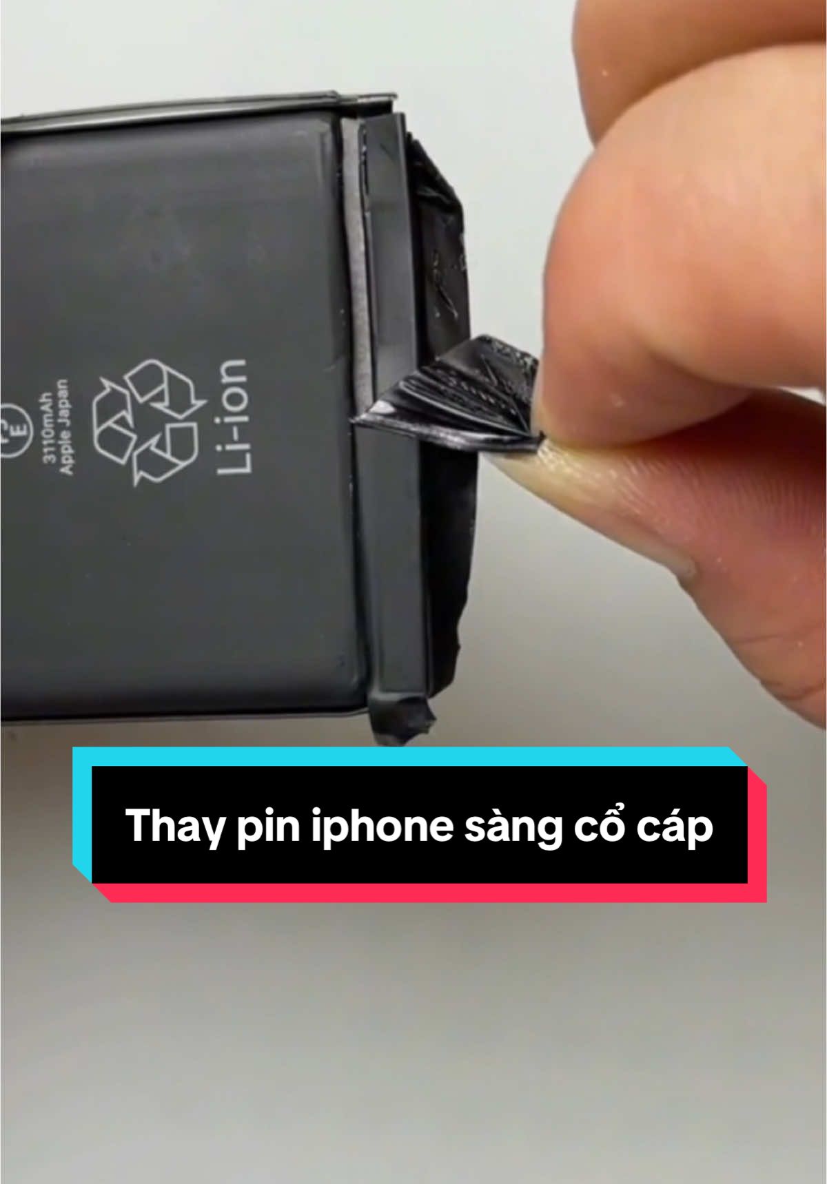 Thay pin iphone sàng cổ cáp #suaiphone #thaypiniphone #iphone 