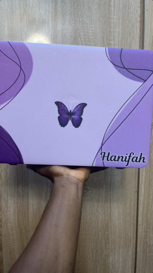 Purple butterfly themed laptop skin for HANIFAH 💜…. #purple #purplelover #purplelaptop #ipimpgadgets #laptopskin #laptopaesthetic #laptopwrap 
