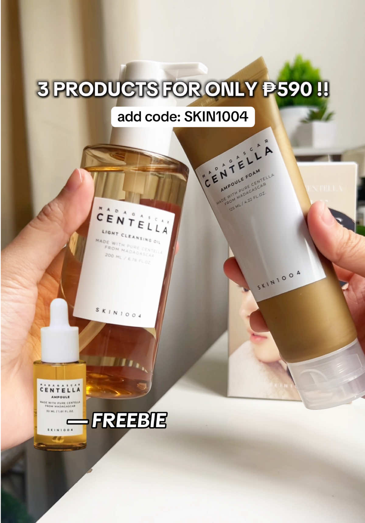 guys limited redemption lang yung code ha like pabilisan nalanggg #skin1004 #skin1004doublecleansing #skin1004cleansingoil #skin1004ampoulefoam #doublecleansing #oilcleanser #gentlecleanser #cleanserrecommendation #skintok #fyp #viral 