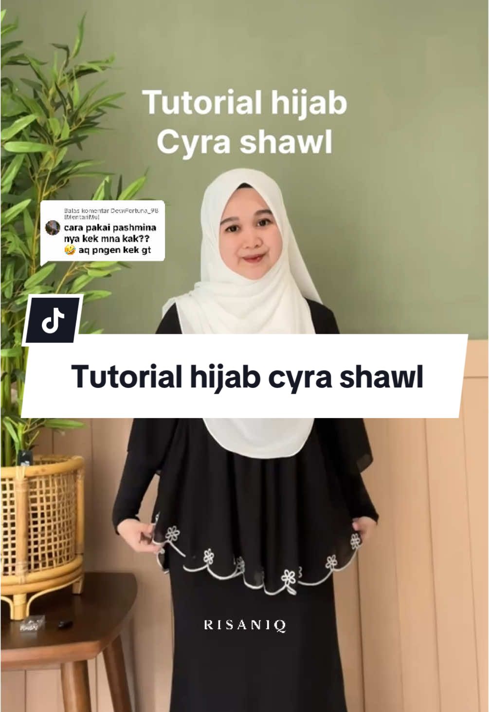 Membalas @DewiFortuna_98 (MentariMu) tutorial hijab melayu, pake hijab cyra shawl by risaniq #fyp #risaniq #risaniqhijab #setrokrisaniq 