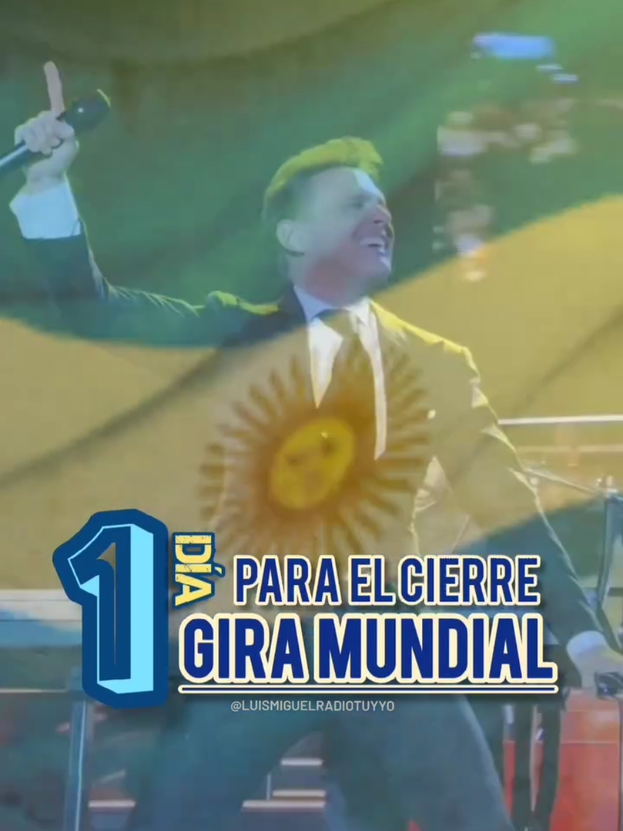 ¡A tan solo 1 día! El SOL de México, Luis Miguel regresa a la Argentina para ofrecer sus últimos dos conciertos y dar por concluida su exitosa gira 2023•2024. 📆  17 y 18 de diciembre. 📍Campo Argentino de Polo 🎟 Recuerda que los tickets son válidos adquiriéndolos a través del sitio web oficial entradauno.com 📽 RRSS | ✒️ Edición @luismiguelradiotuyyo #luismiguel #luismigueltour2024  #luismiguelenargentina #argentina #buenosaires #bsas #campoargentinodepolo #campodepoloargentino #cierredetourmundialuismiguel #luismiguelcierredegira #luismiguelcierredetourmundial #luismiguelentiktok #parati #tendencia #viral #fpy 