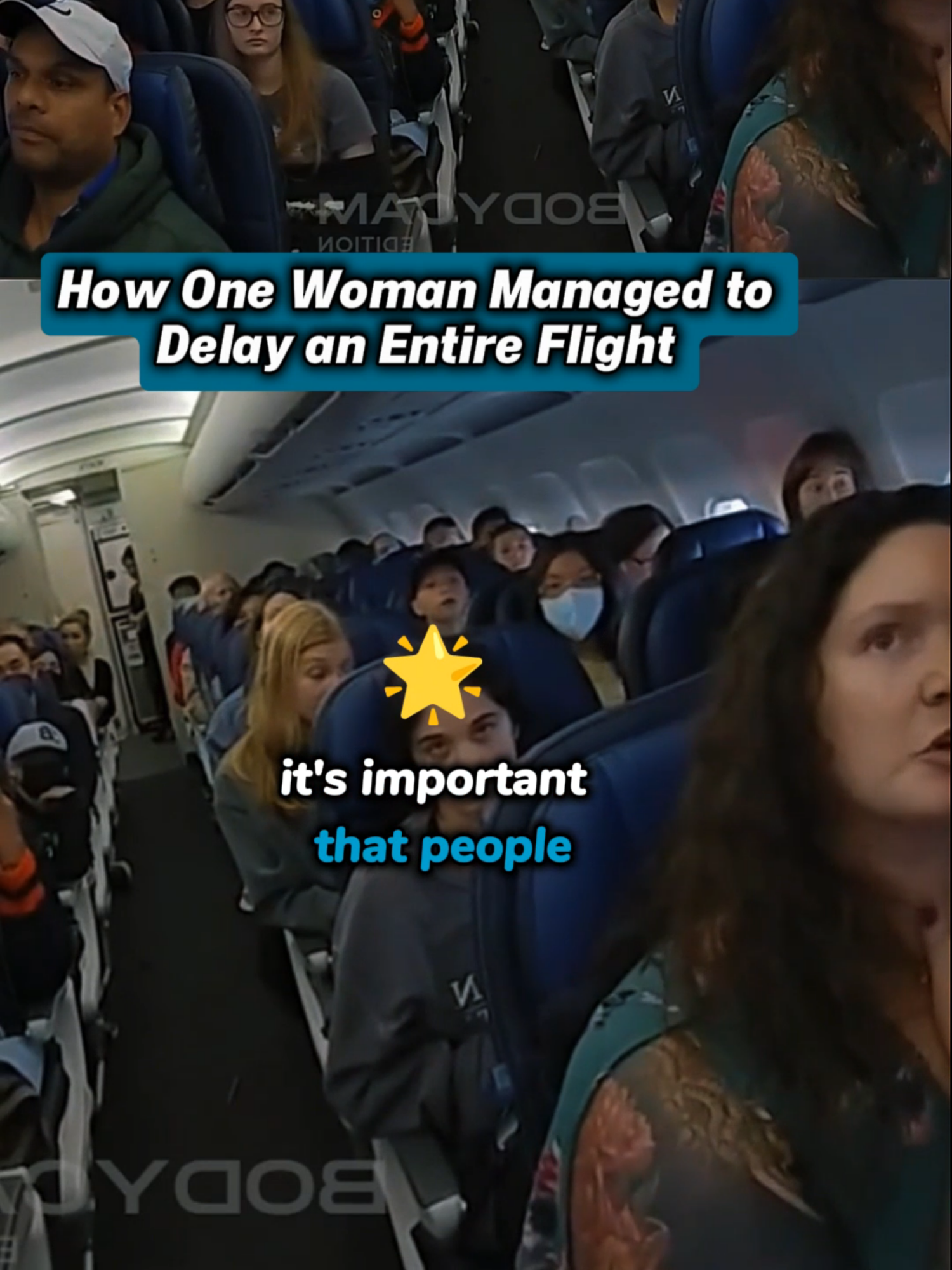 how one woman managed to delay an entire flight part 1 #cops #policeman #policeoftiktok #copsontiktok #police #bodycam #arrested