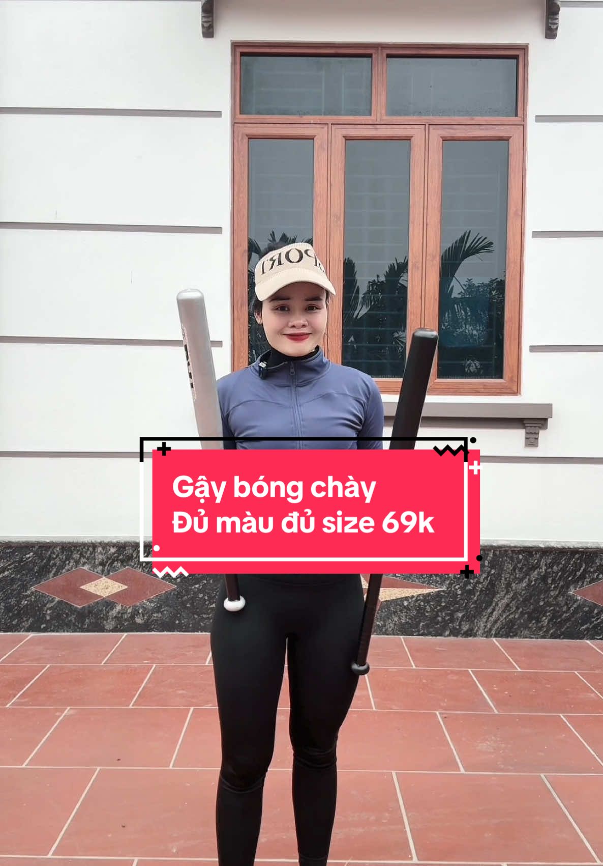 Gậy bóng chày,tự vệ phòng thân,chất liệu thép cứng,mua về dùng rất tốt#gym #muataitiktok #theductainha #xuhuong #huyentrangdotap 