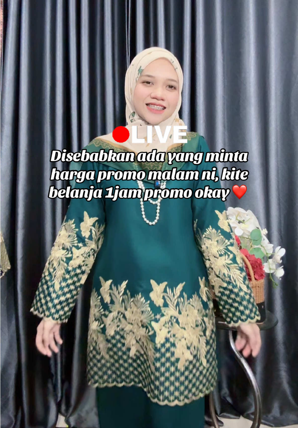 Jom dapatkan dlm live sekarang #kurungsulam #fyp 