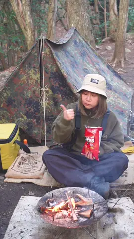 スナックシリーズ🍿▫️ピザポテトオムレツ ▫️ドリロコス #露營料理 #キャンプ飯レシピ #camping #캠프 #アウトドア教室 