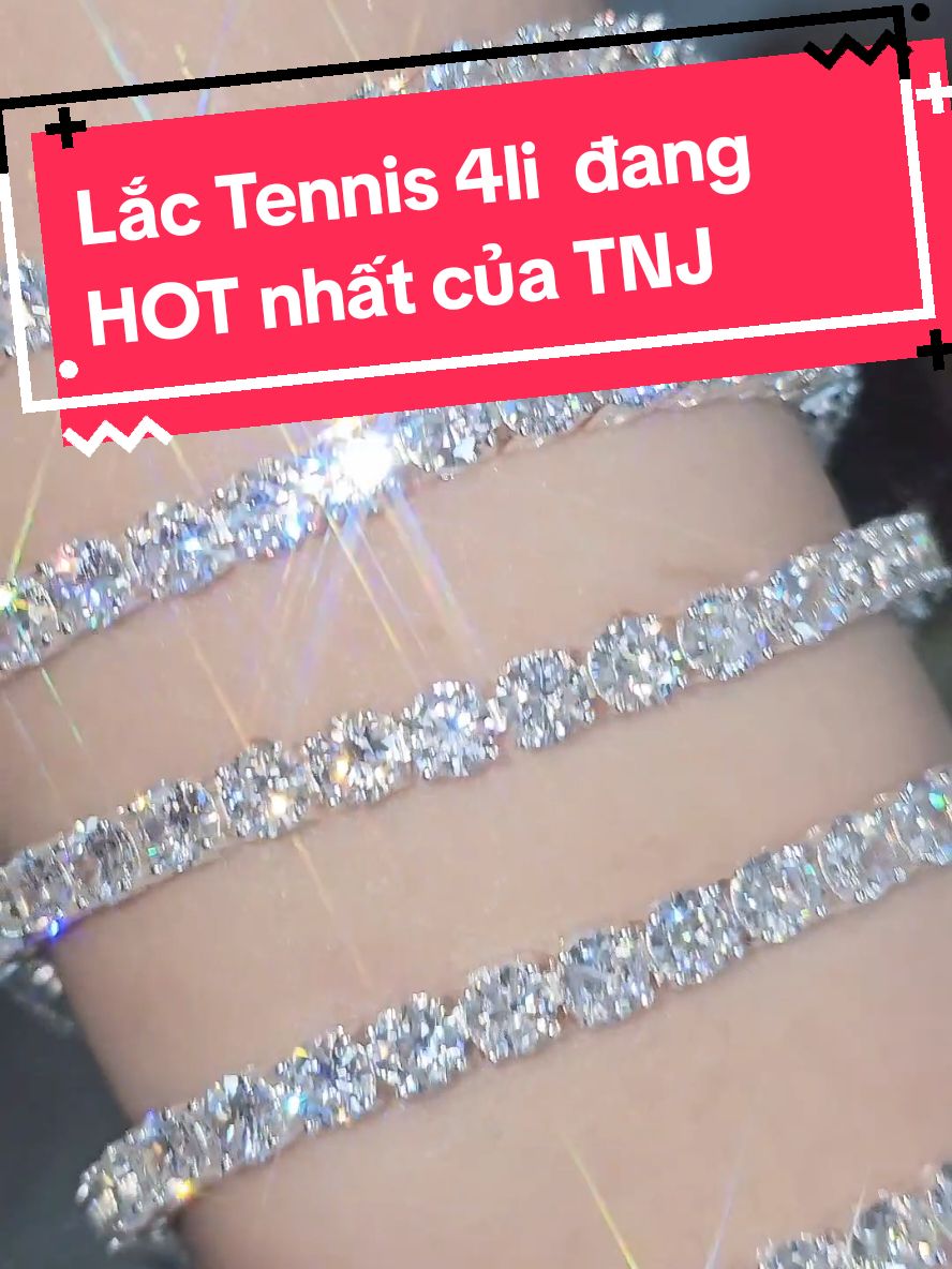 Lắc tay Tennis 4li đang HOT nhất nhà TNJ mà chị em không thể bỏ lỡ🤩#goclamdep #lamdep #tnj #trangsucnu #trangsuctnj #phukienlamdep #vongtaynu #lactaynu #phukientrangsuc #lactaytennis 